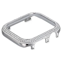 Sparkling case, For Apple Watch® Series 4 & 5, 40mm, Silver Tone by SWAROVSKI