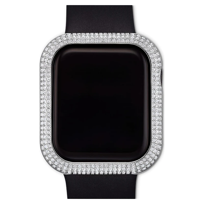 Sparkling case, For Apple Watch® Series 4 & 5, 40mm, Silver Tone by SWAROVSKI