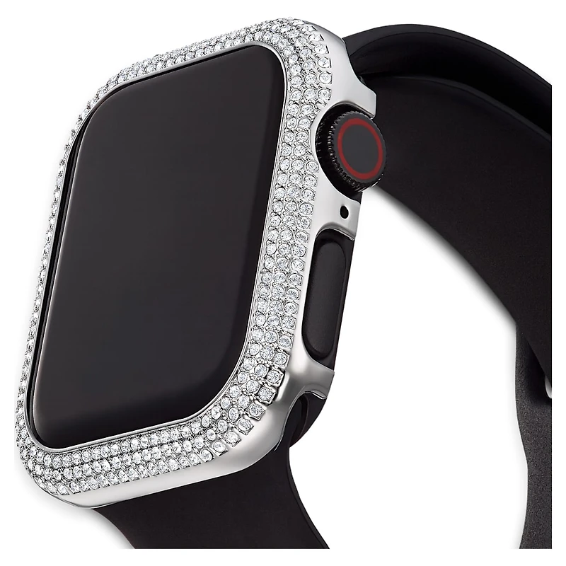 Sparkling case, For Apple Watch® Series 4 & 5, 40mm, Silver Tone by SWAROVSKI