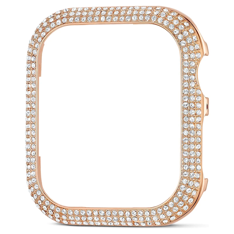 Sparkling case, For Apple Watch® Series 4 & 5, 40mm, Rose gold tone by SWAROVSKI