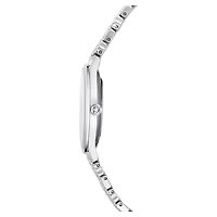 Attract watch, Swiss Made, Pavé, Metal bracelet, Silver tone, Stainless steel by SWAROVSKI