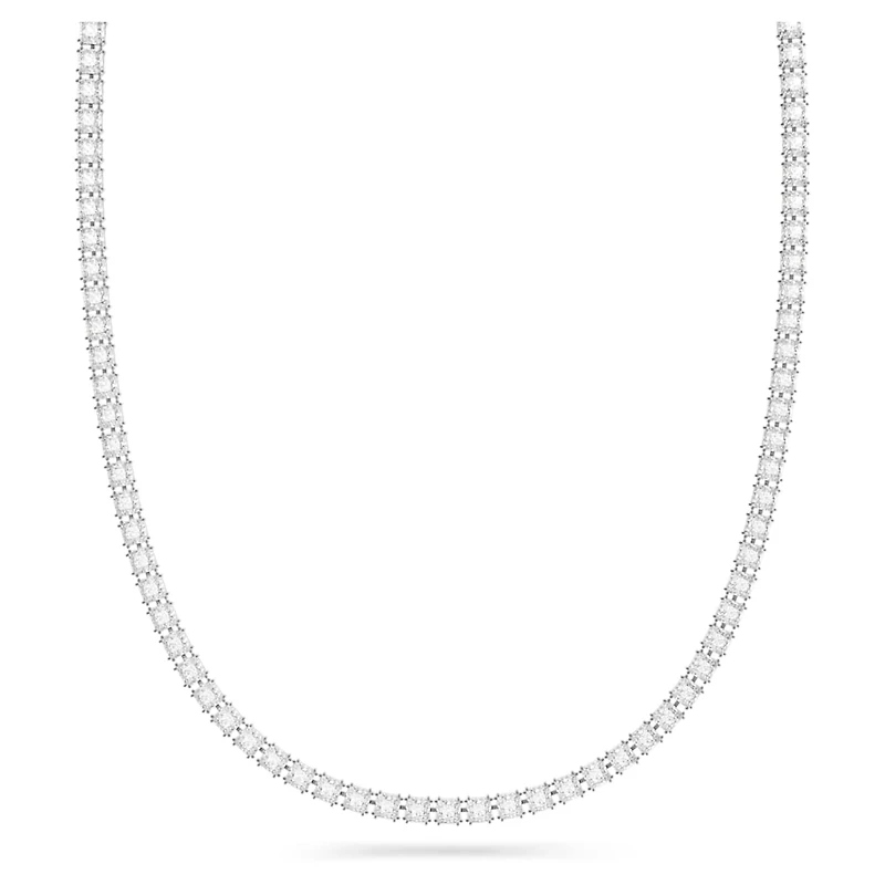 Millenia Belt, Square cut, White, Rhodium plated by SWAROVSKI