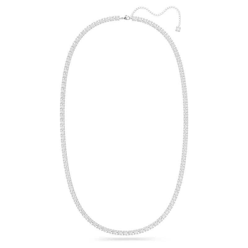 Millenia Belt, Square cut, White, Rhodium plated by SWAROVSKI