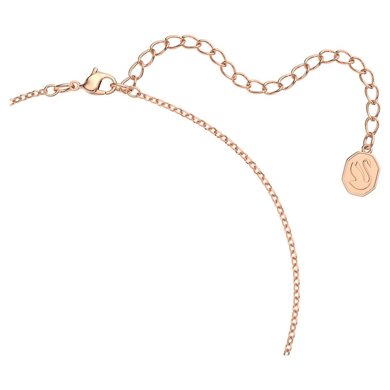 Millenia set, Octagon cut, Pink, Rose gold-tone plated by SWAROVSKI