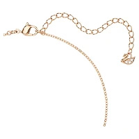 Una pendant, Round cut, Oval shape, Red, Rose gold-tone plated by SWAROVSKI