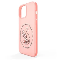 Smartphone case, Swan, iPhone® 13 Pro Max, Pale pink by SWAROVSKI