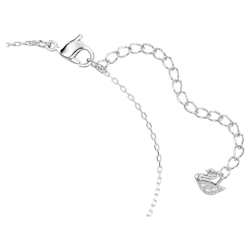 Only bracelet, White, Rhodium plated by SWAROVSKI