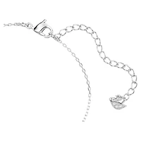 Only bracelet, White, Rhodium plated by SWAROVSKI