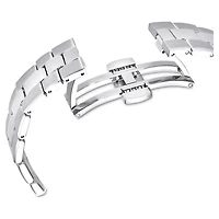 Octea lux sport watch, Swiss Made, Metal bracelet, Purple, Stainless steel by SWAROVSKI