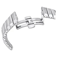 Dextera 3-hand watch, 37mm, Swiss Made, Metal bracelet, Silver tone, Stainless steel by SWAROVSKI