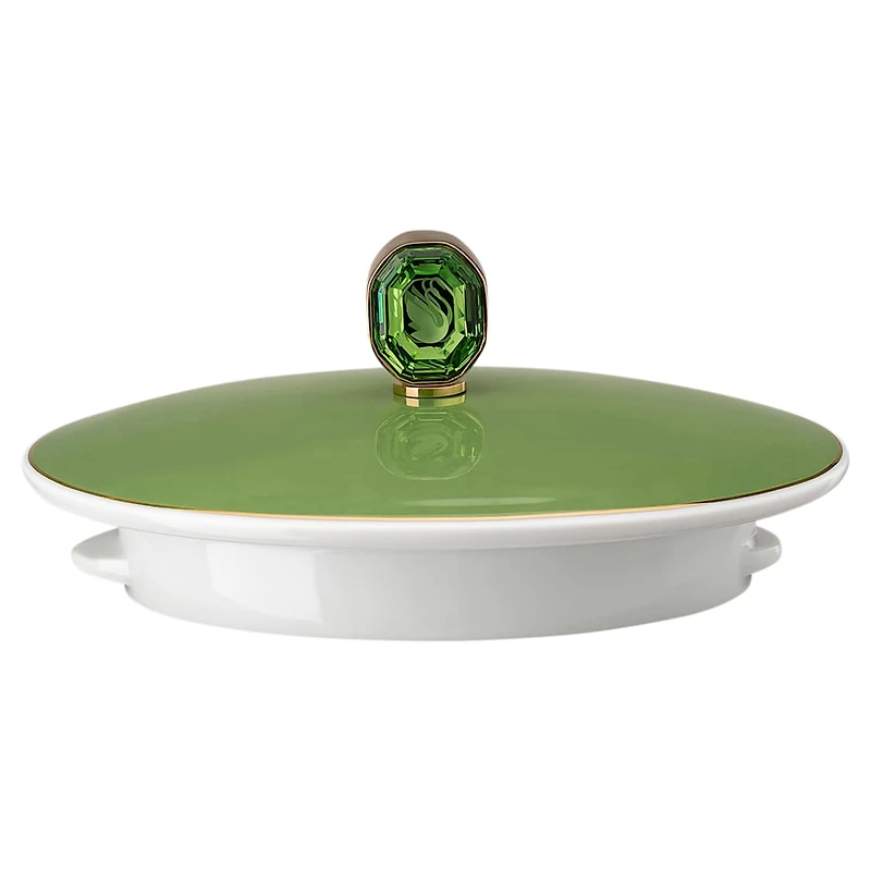 Signum teapot, Porcelain, Small, Green by SWAROVSKI