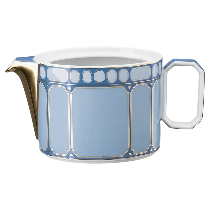 Signum teapot, Porcelain, Small, Blue by SWAROVSKI