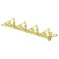 Matrix extender, Triangle cut, Yellow, Gold-tone plated by SWAROVSKI