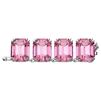 Millenia extender, Octagon cut, Pink, Rhodium plated by SWAROVSKI