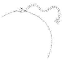 Idyllia Lilia necklace, Butterfly, White, Rhodium plated by SWAROVSKI
