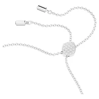 Idyllia Lilia bracelet, Butterfly, White, Rhodium plated by SWAROVSKI