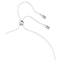 Dextera pendant, Pavé, White, Rhodium plated by SWAROVSKI