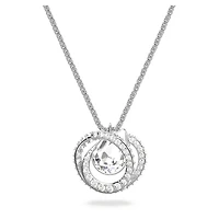 Generation pendant, White, Rhodium plated by SWAROVSKI