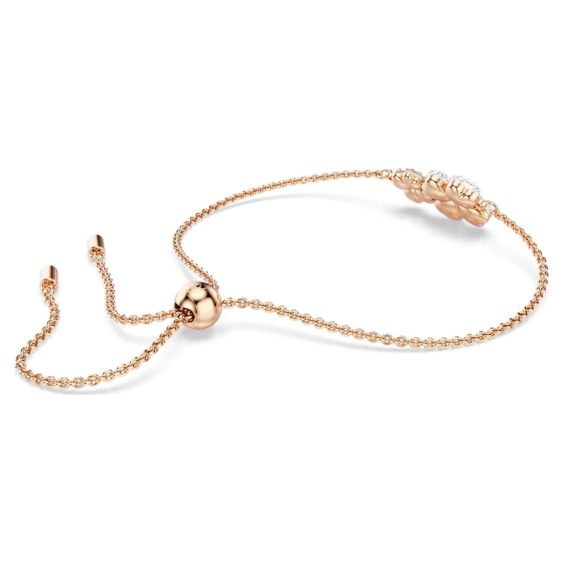 Latisha bracelet, Flower, Multicoloured, Rose gold-tone plated by SWAROVSKI