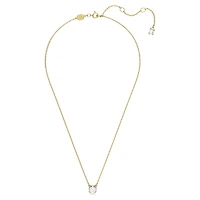 Stilla pendant, Round cut, White, Gold-tone plated by SWAROVSKI