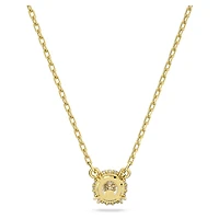 Stilla pendant, Round cut, White, Gold-tone plated by SWAROVSKI