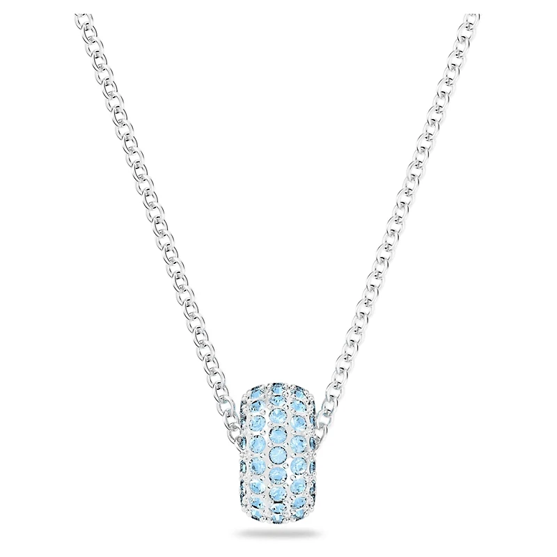 Dextera pendant, Blue, Rhodium plated by SWAROVSKI