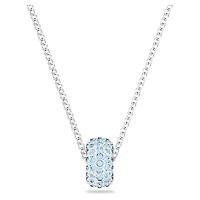 Dextera pendant, Blue, Rhodium plated by SWAROVSKI
