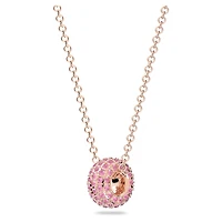 Dextera pendant, Pink, Rose gold-tone plated by SWAROVSKI