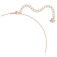 Una set, Mixed cuts, White, Rose gold-tone plated by SWAROVSKI