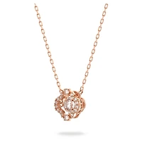 Una set, Mixed cuts, White, Rose gold-tone plated by SWAROVSKI