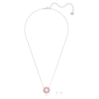 Idyllia set, Mixed cuts, Sun, Pink, Rhodium plated by SWAROVSKI