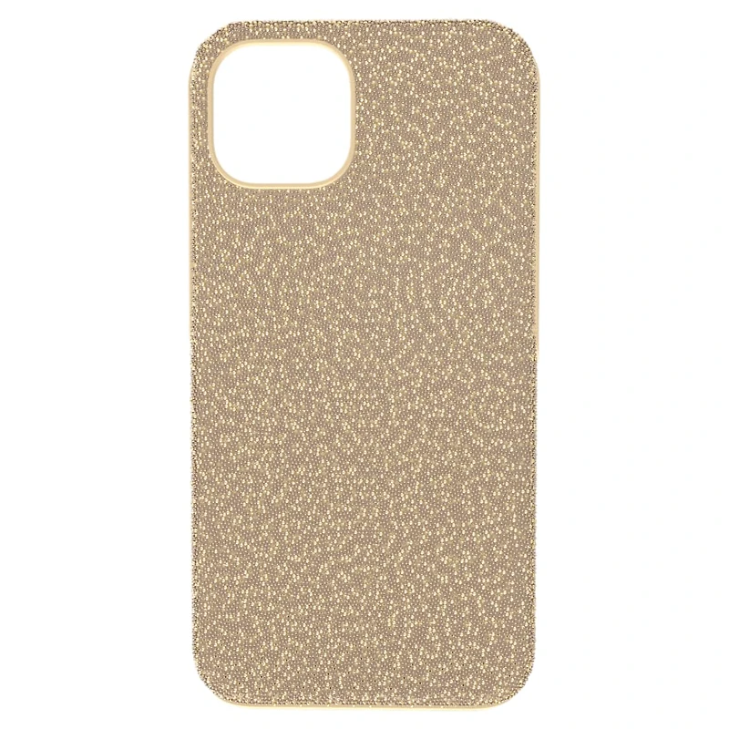 High smartphone case, iPhone® 13, Gold tone by SWAROVSKI