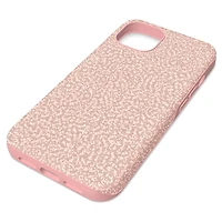 High smartphone case, iPhone® 13, Pale pink by SWAROVSKI