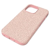 High smartphone case, iPhone® 13 Pro, Pale pink by SWAROVSKI