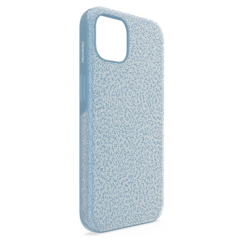 High smartphone case, iPhone® 13, Blue by SWAROVSKI