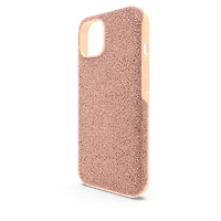 High smartphone case, iPhone® 13, Rose gold tone by SWAROVSKI