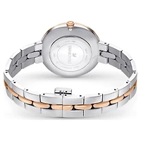 Cosmopolitan watch, Swiss Made, Metal bracelet, White, Mixed metal finish by SWAROVSKI