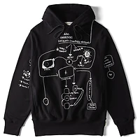 ADVISORY BOARD CRYSTALS, Dazzling Colorless Objects hoodie, Black by SWAROVSKI