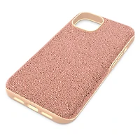 High smartphone case, iPhone® 14, Rose gold tone by SWAROVSKI
