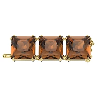 Millenia extender, Square cut, Brown, Gold-tone plated by SWAROVSKI