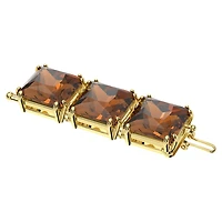 Millenia extender, Square cut, Brown, Gold-tone plated by SWAROVSKI