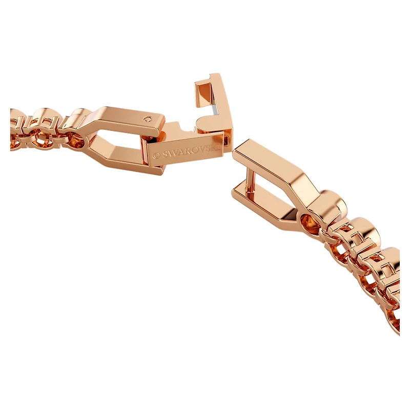 Imber Emily Tennis bracelet, Round cut, Pink, Rose gold-tone plated by SWAROVSKI
