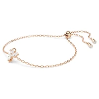 Magic bracelet, Angel, White, Rose gold-tone plated by SWAROVSKI