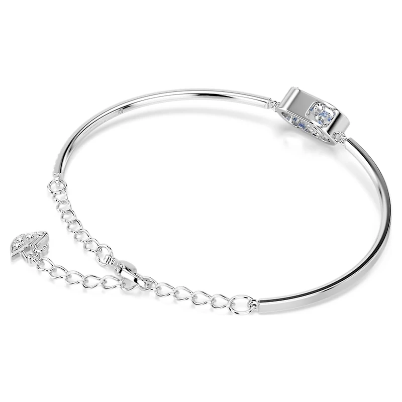 Una bracelet, Round cut, Oval shape, Blue, Rhodium plated by SWAROVSKI