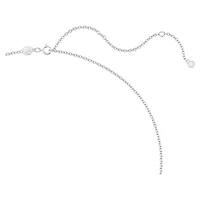 Hyperbola pendant, Bow, Large, White, Rhodium plated by SWAROVSKI