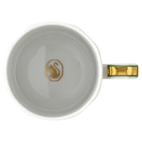 Signum espresso cup with saucer, Porcelain, Green by SWAROVSKI
