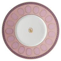 Signum teacup with saucer, Porcelain, Pink by SWAROVSKI