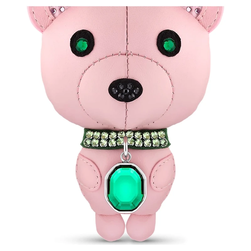 Icons key ring, Bear, Multicolored, Stainless steel by SWAROVSKI