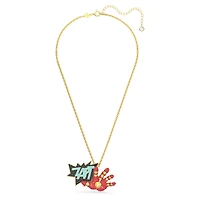 Iron Man © MARVEL pendant and brooch, Multicoloured, Gold-tone plated by SWAROVSKI