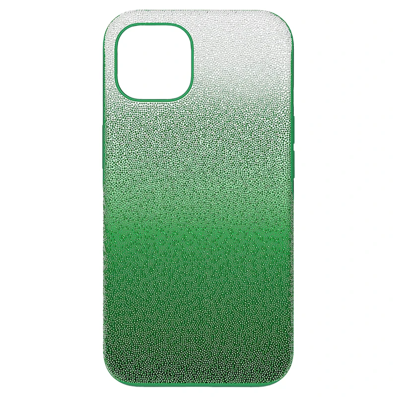 High smartphone case, iPhone® 13, Green by SWAROVSKI